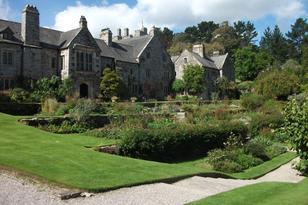 Cothele House and part of its beautiful gardens.